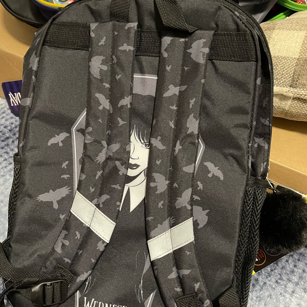 Black Graphic Men's Backpack